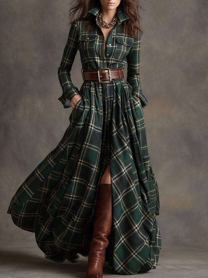 Harriet | Elegant Belted Shirt Dress