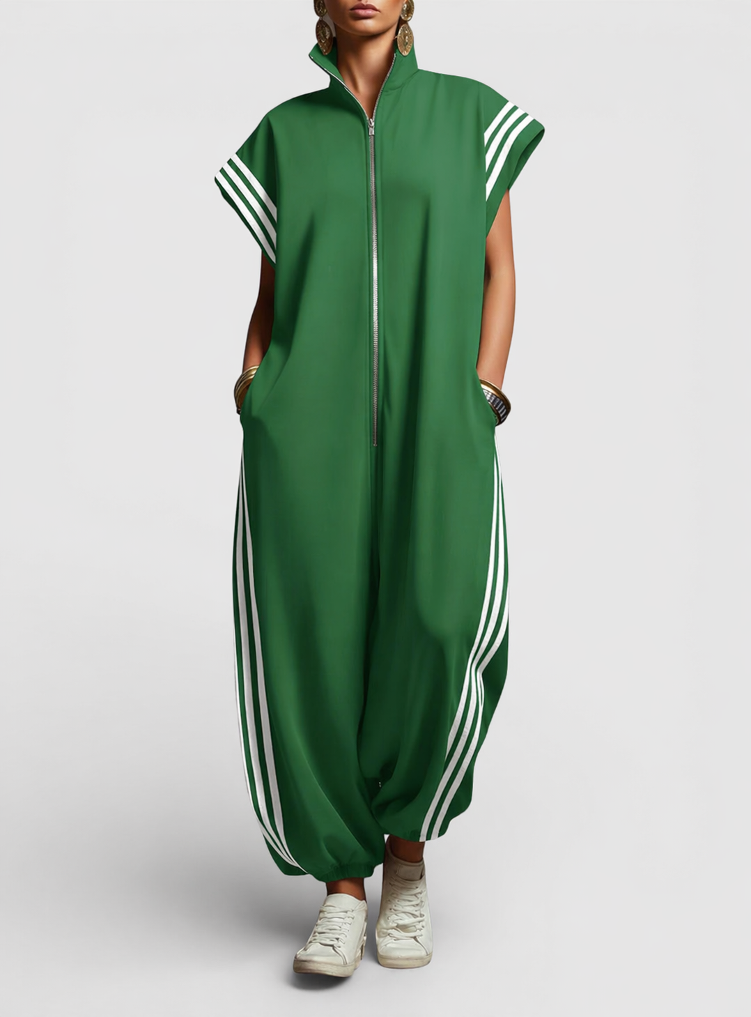 Brooke | Zip Neck Jumpsuit