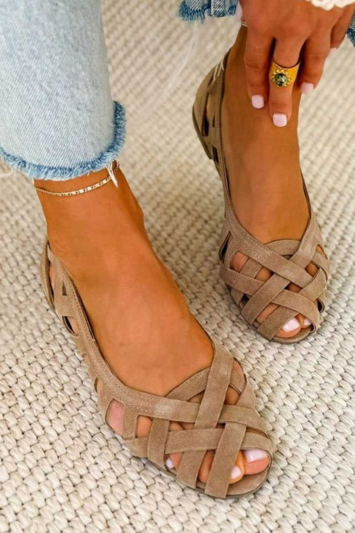 Lorraine | Woven Flat Sandal