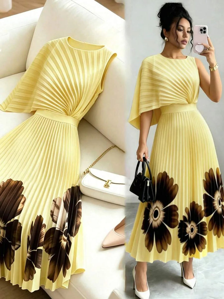 Lucille | Pleated Midi Dress