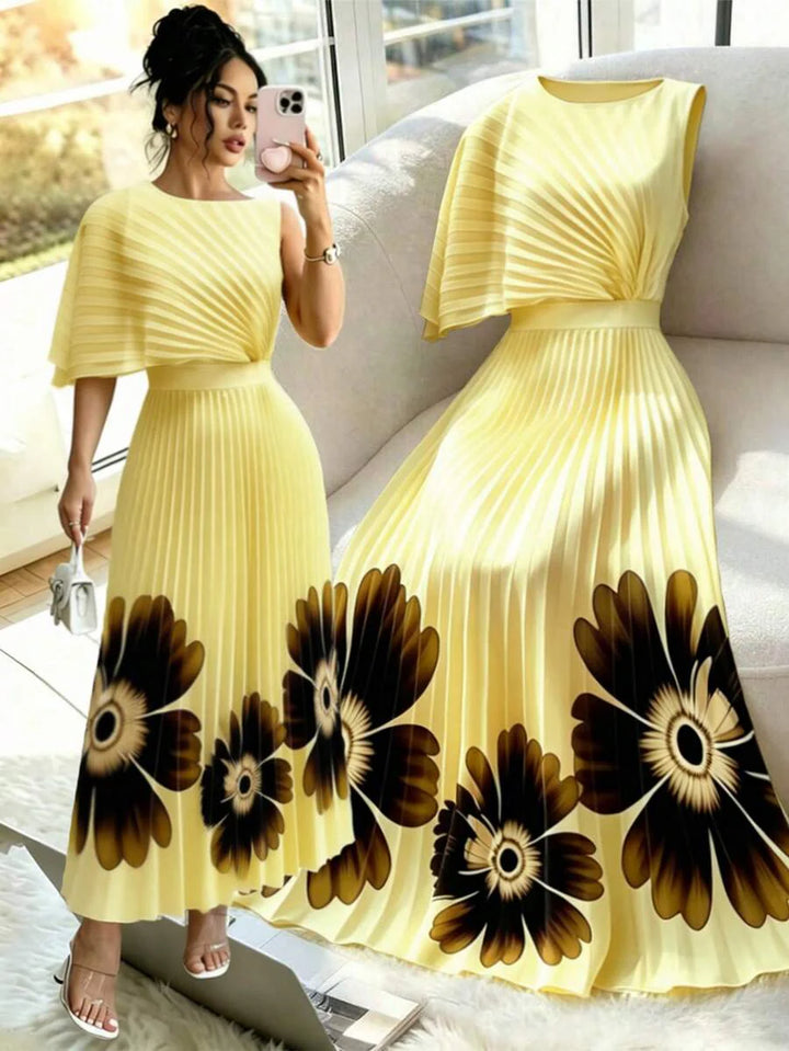Lucille | Pleated Midi Dress