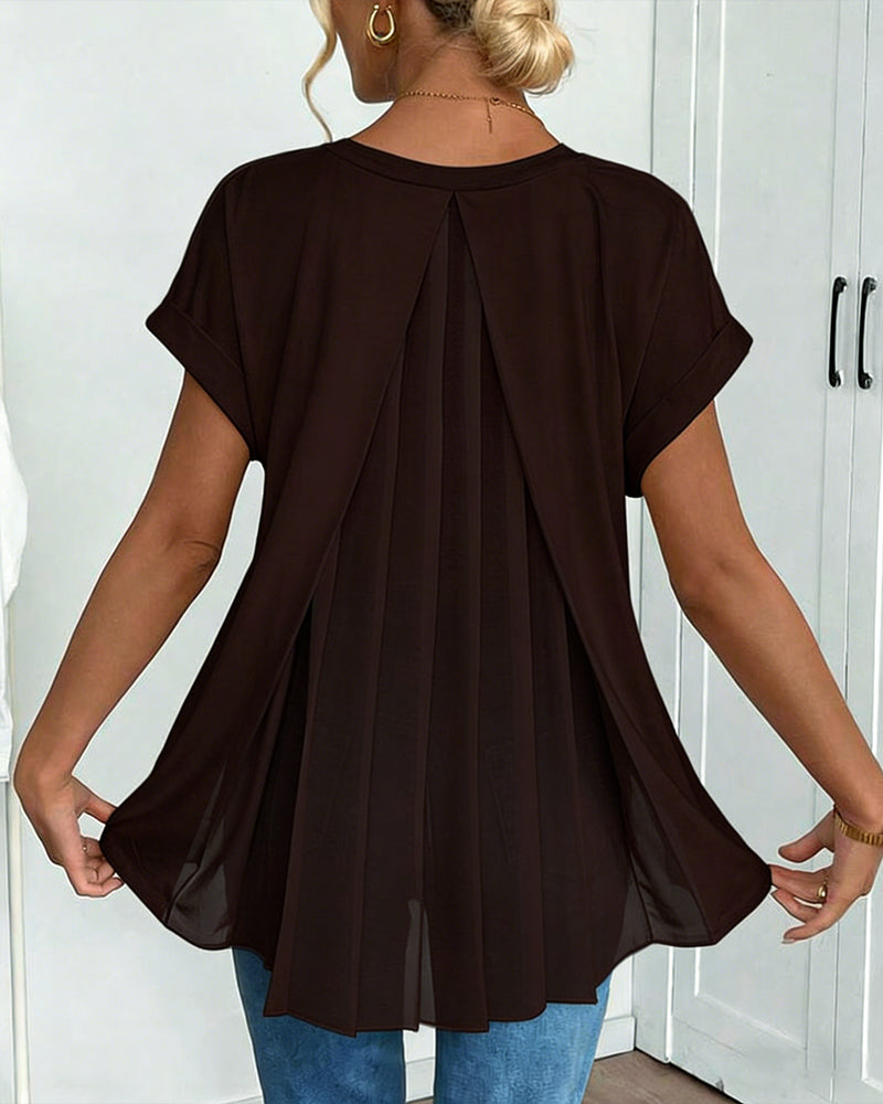 Elira | Breathable Flowy V-Neck Top