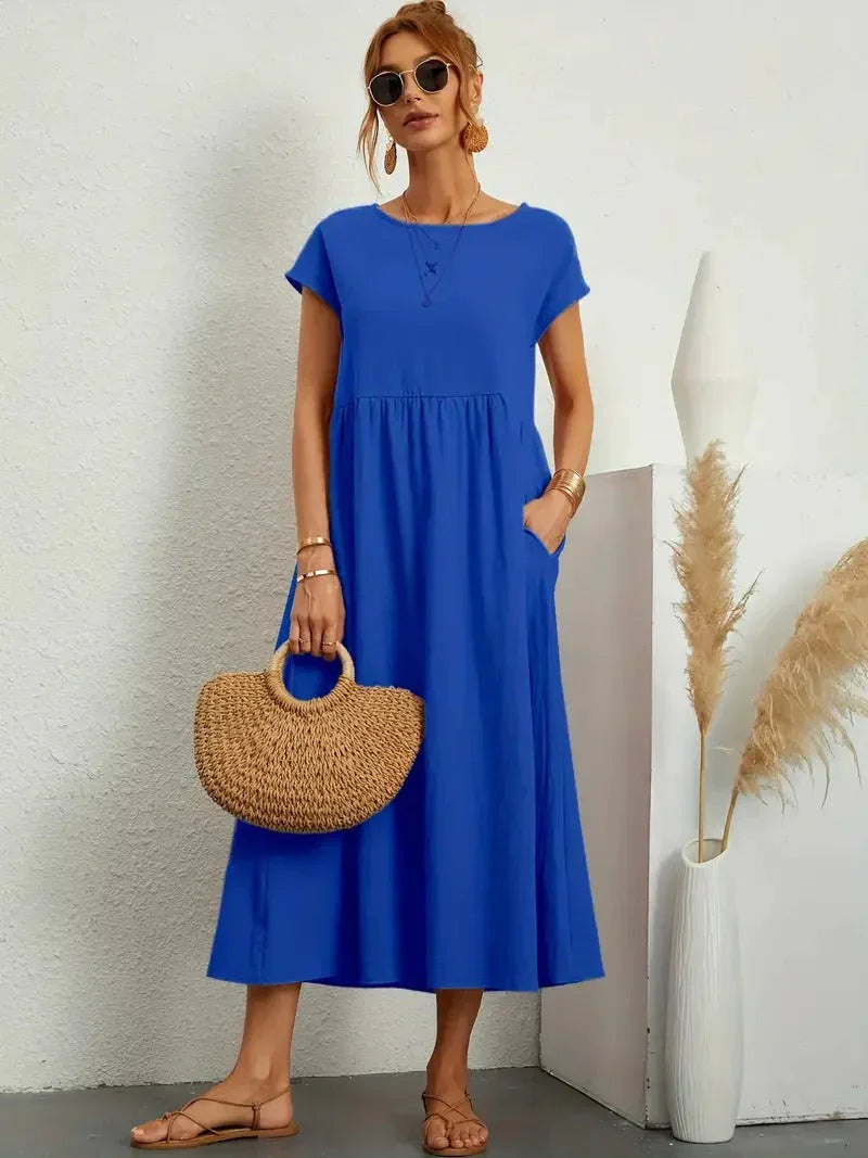 Adelaide | Short Sleeve Midi Dress