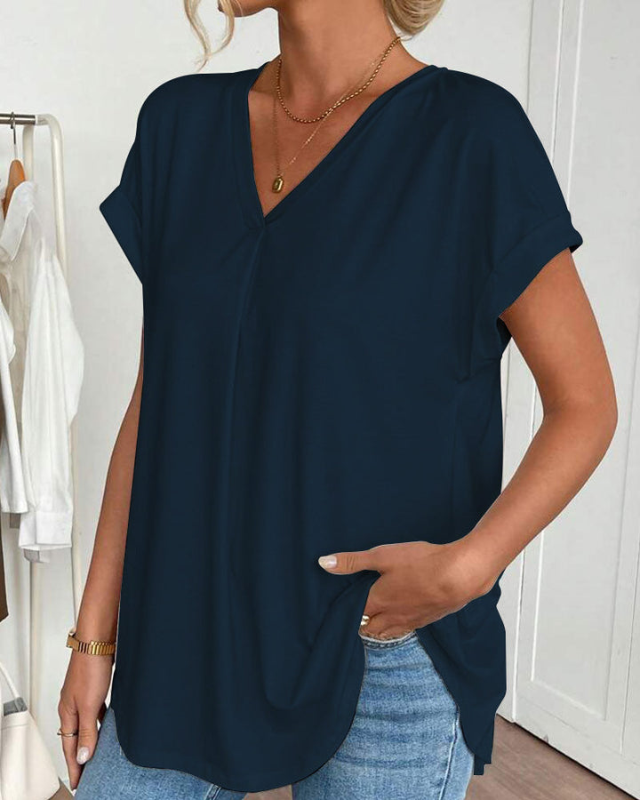 Elira | Breathable Flowy V-Neck Top