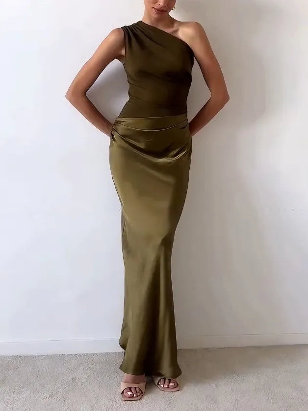 Helena | One-Shoulder Evening Maxi Dress
