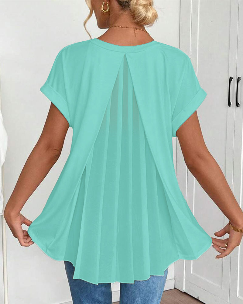 Elira | Breathable Flowy V-Neck Top