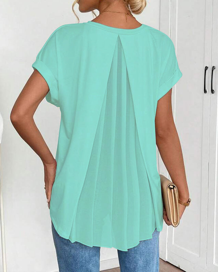 Elira | Breathable Flowy V-Neck Top