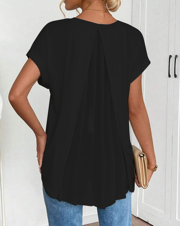 Elira | Breathable Flowy V-Neck Top