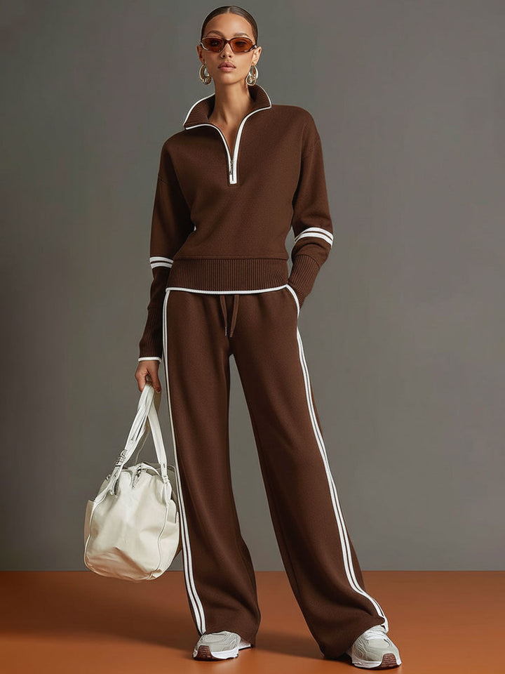 Wilda | Elegant Half-Zip Lounge Set