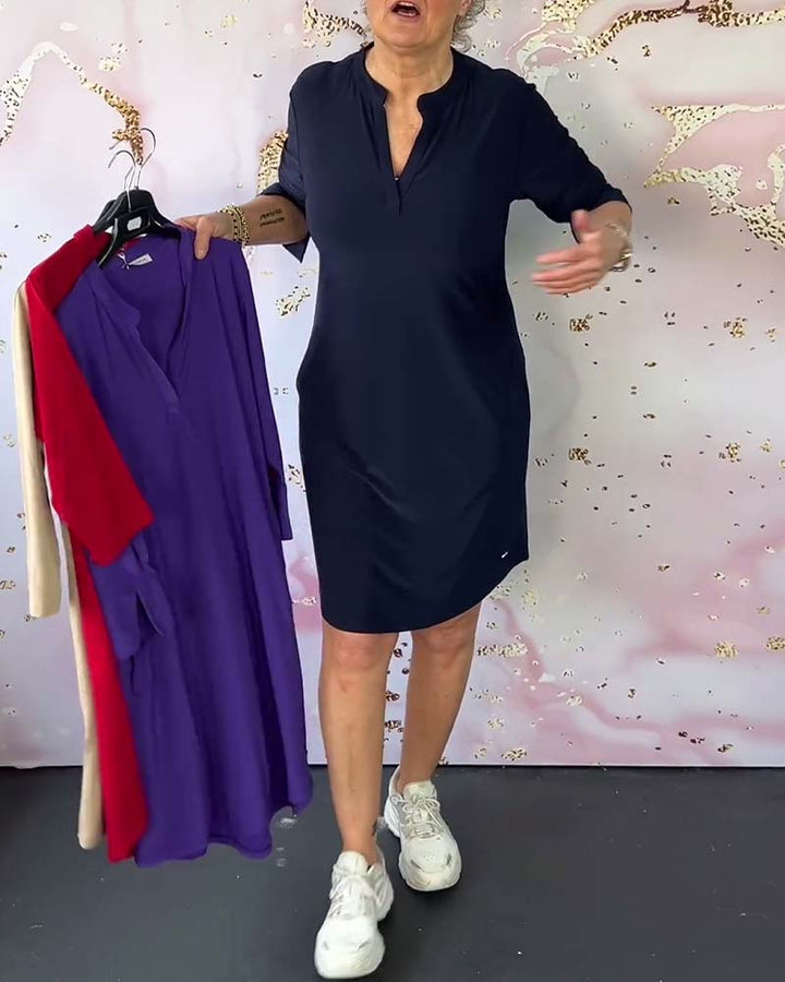 Margaret | Effortless V-Neck Dress