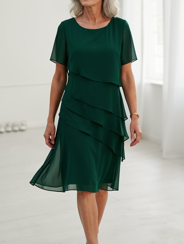 Margareth | Elegant Ruffled Dress