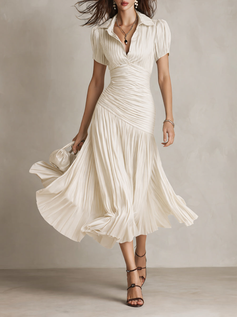 Bonnie | Classic Striped Midi Dress