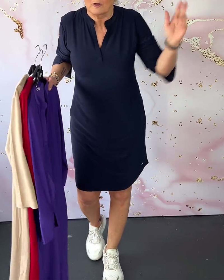 Margaret | Effortless V-Neck Dress