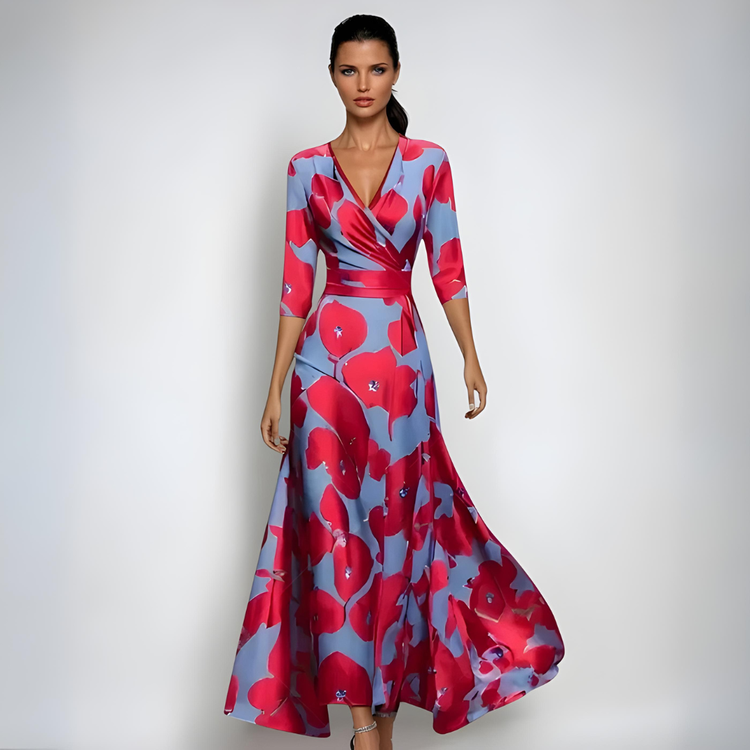 Joyce | Bold Floral Occasion Maxi Dress