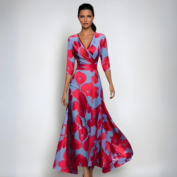 Joyce | Bold Floral Occasion Maxi Dress