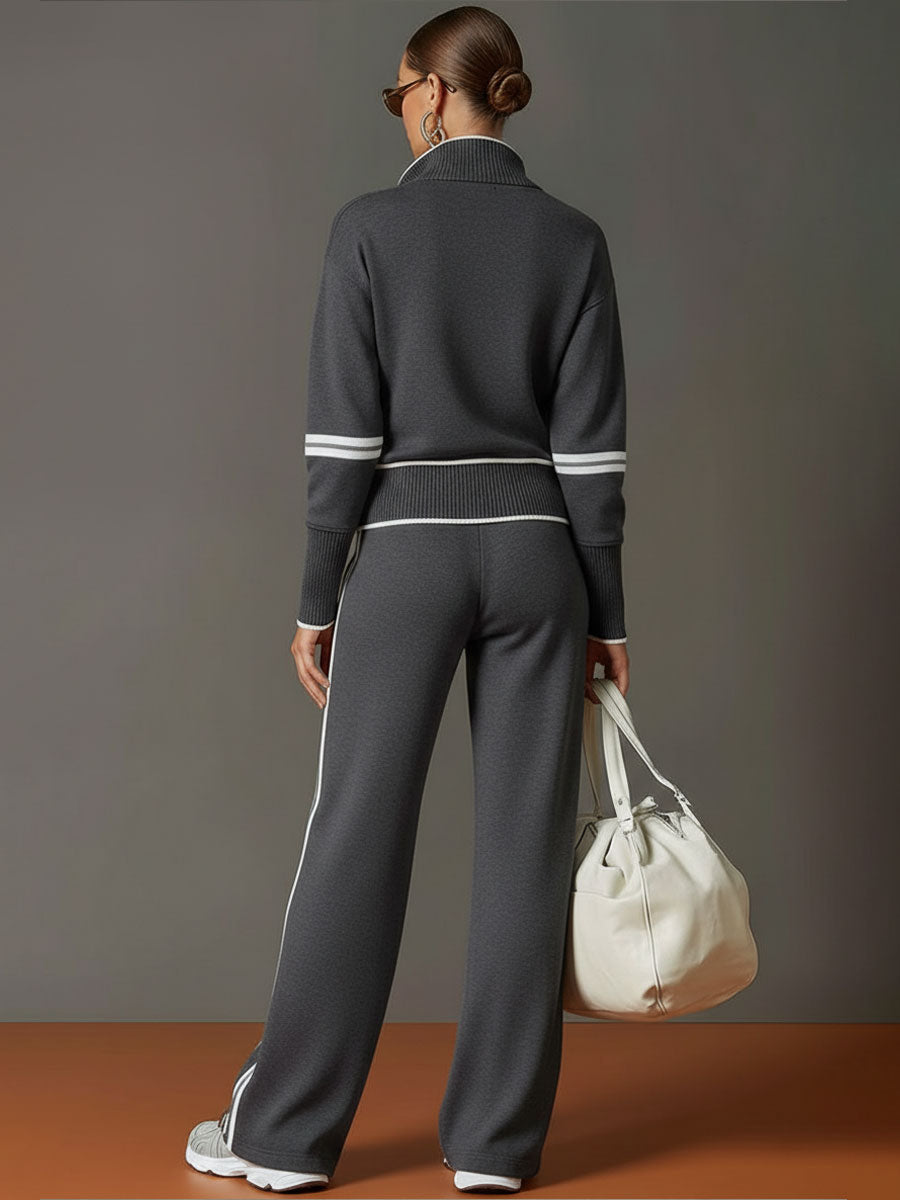 Wilda | Elegant Half-Zip Lounge Set
