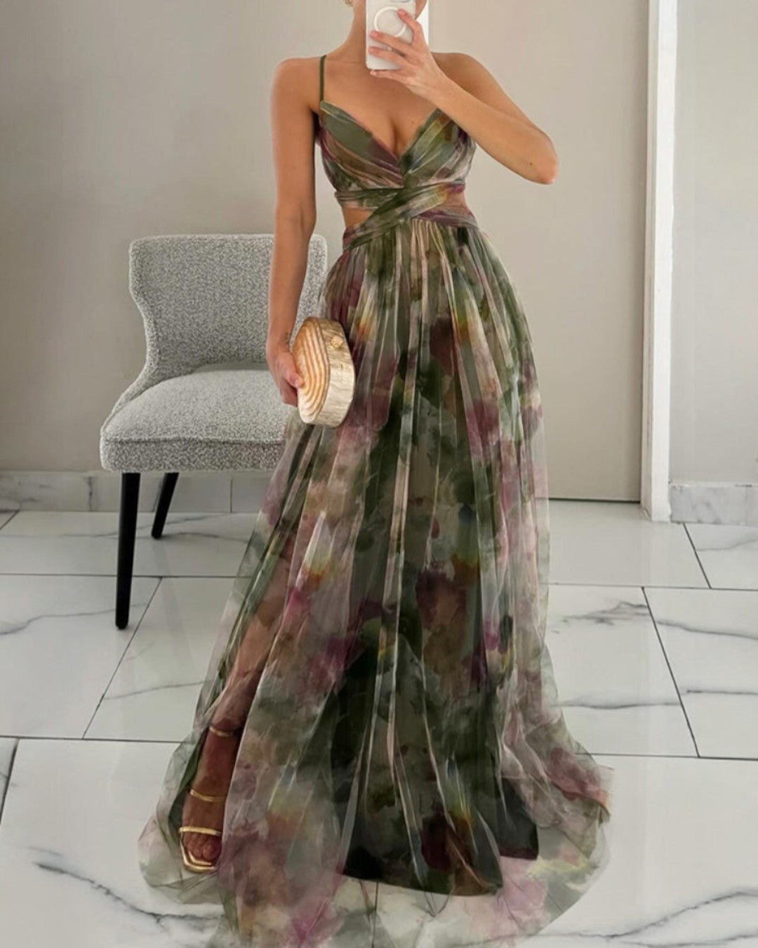 Irene | Long Floral Dress