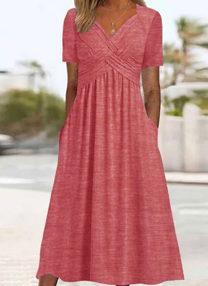 Isabella | Elegant Wrap Midi Dress