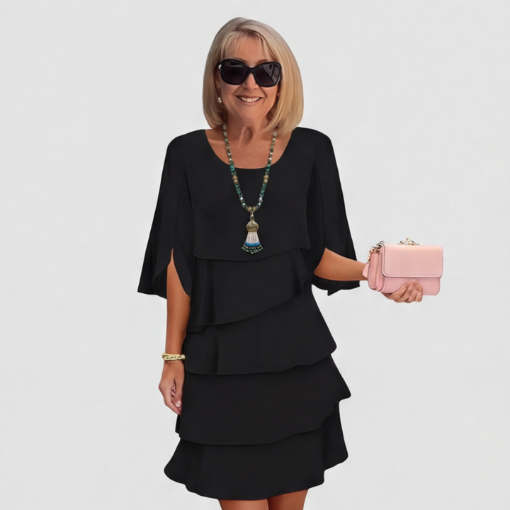 Florence | Elegant Layered Ruffle Dress
