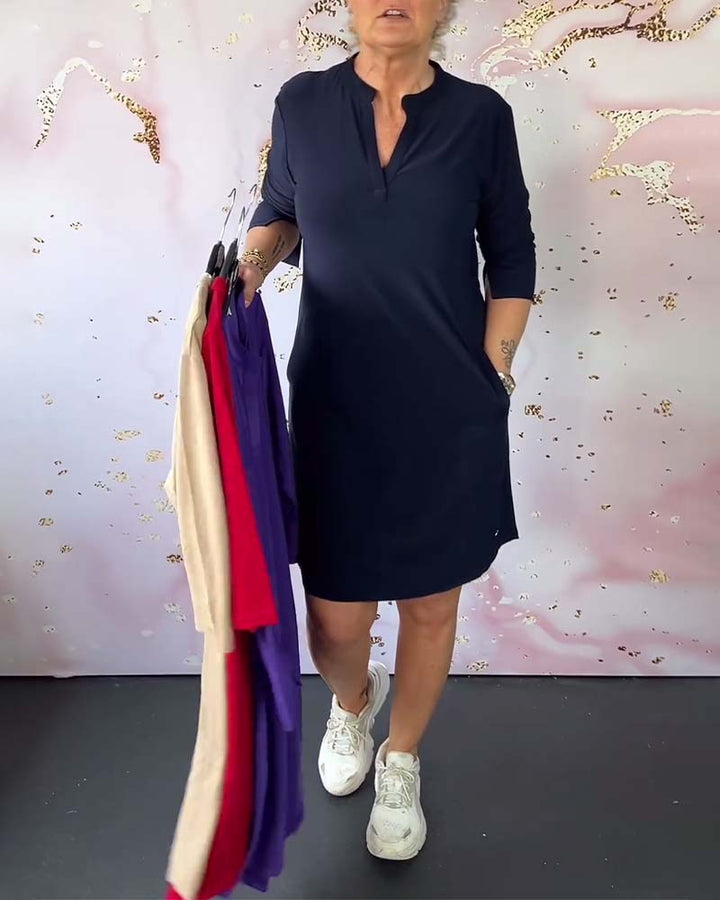 Margaret | Effortless V-Neck Dress