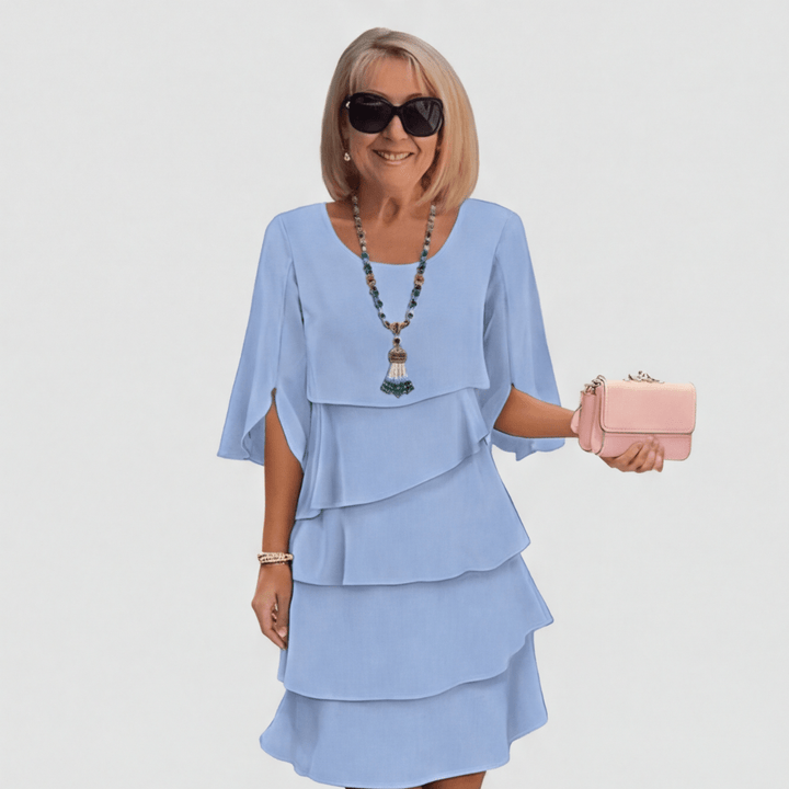 Florence | Elegant Layered Ruffle Dress