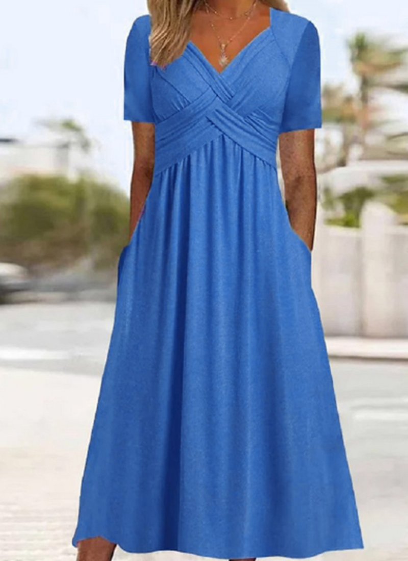 Isabella | Elegant Wrap Midi Dress