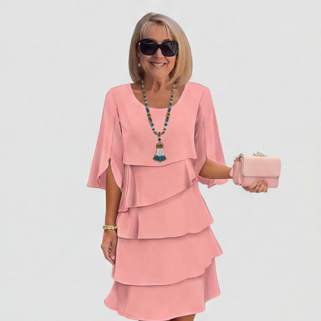 Florence | Elegant Layered Ruffle Dress