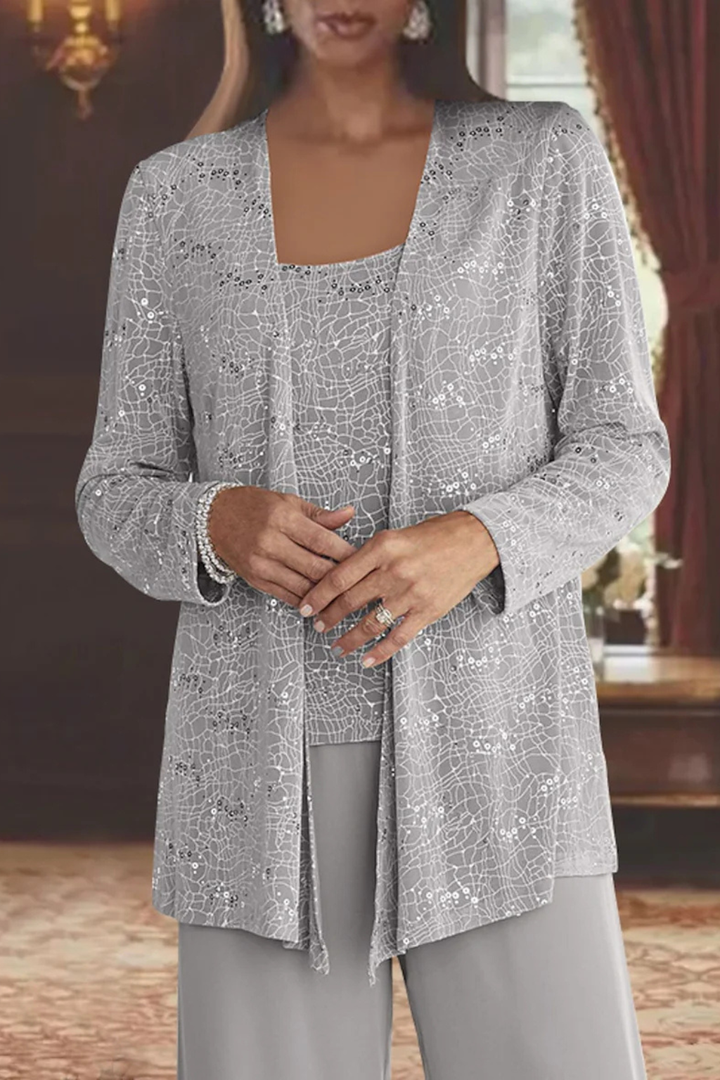 Constance | Sequin Lace Three Piece Wedding Guest Set