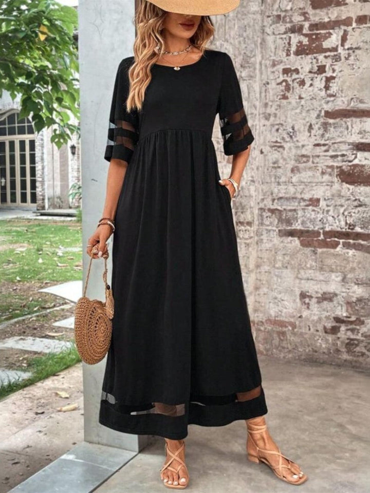 Esme | Flattering Midi Dress with Sleeve Detail