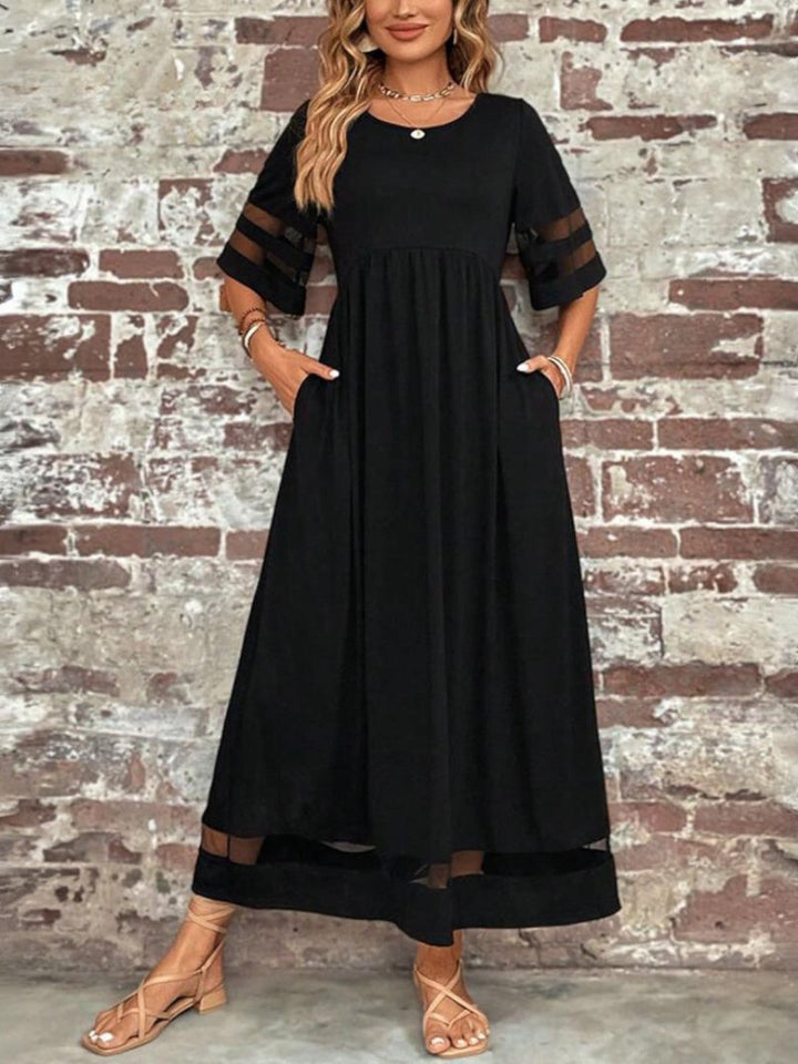 Esme | Flattering Midi Dress with Sleeve Detail