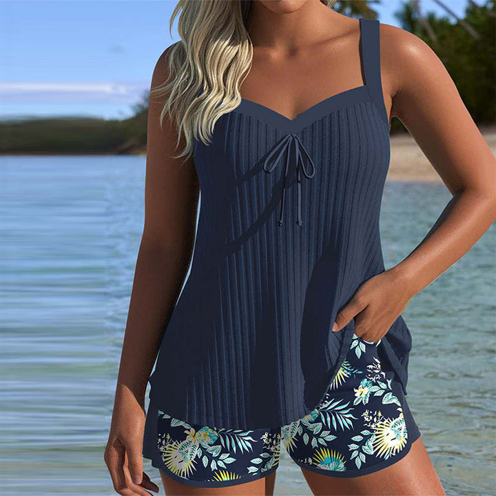 Isla | Striped Tankini and Beach Shorts