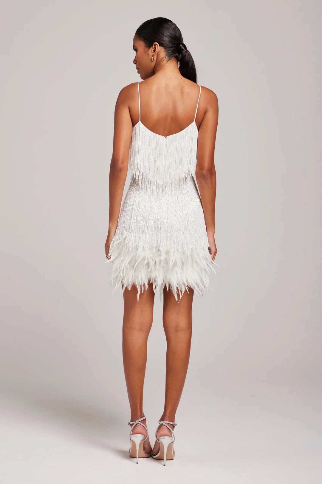 Margaret | Feather Fringe Cocktail Dress