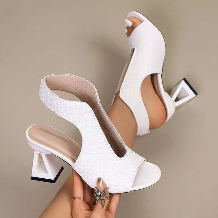 Genevieve | Open-Toe Block Heel Sandal