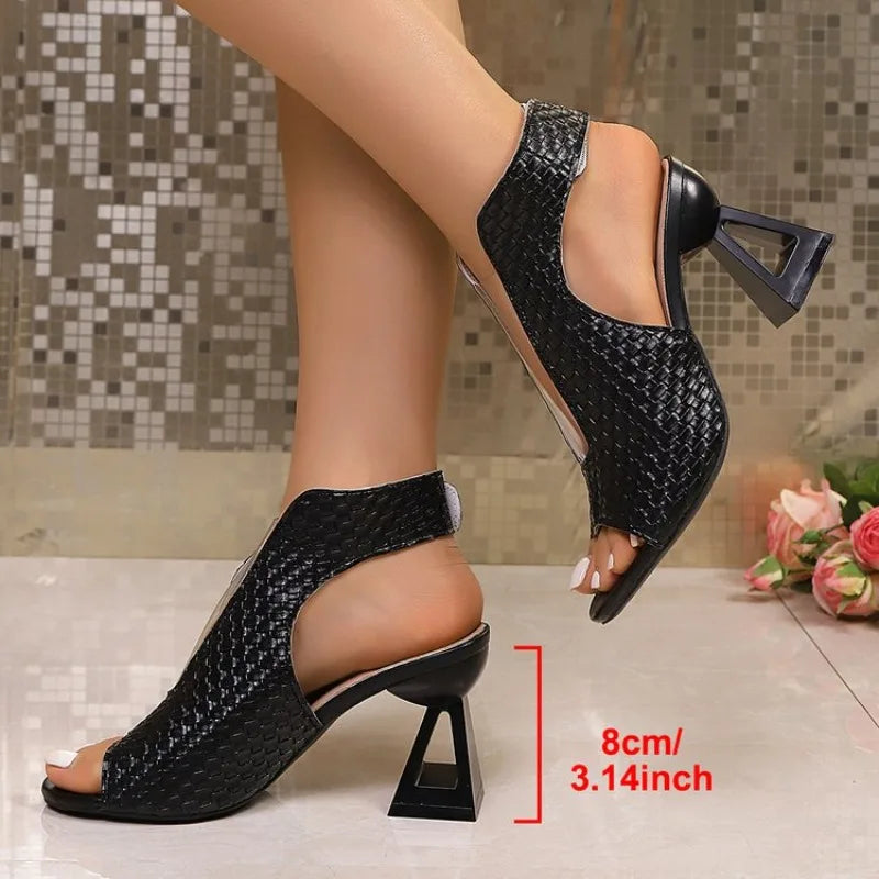 Genevieve | Open-Toe Block Heel Sandal