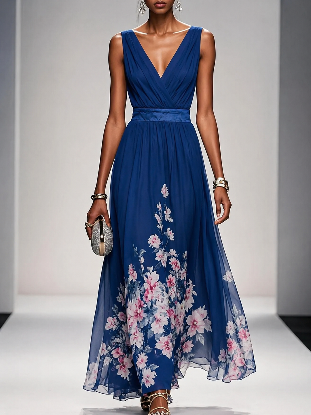 Seraphine | Sleeveless A Maxi Dress