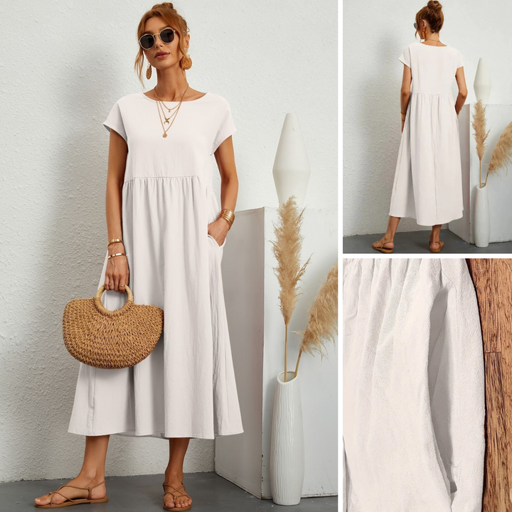 Adelaide | Short Sleeve Midi Dress