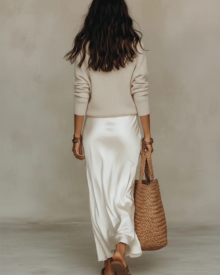 Elena | Elegant Midi Dress with Sweater Set