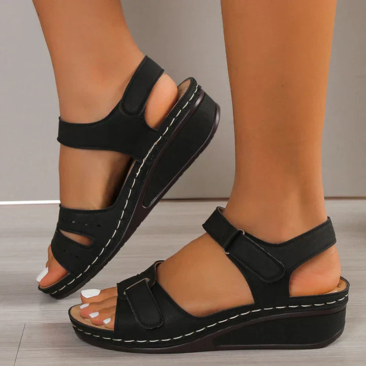 Rosalyne | Orthopaedic Strappy Wedge Sandal