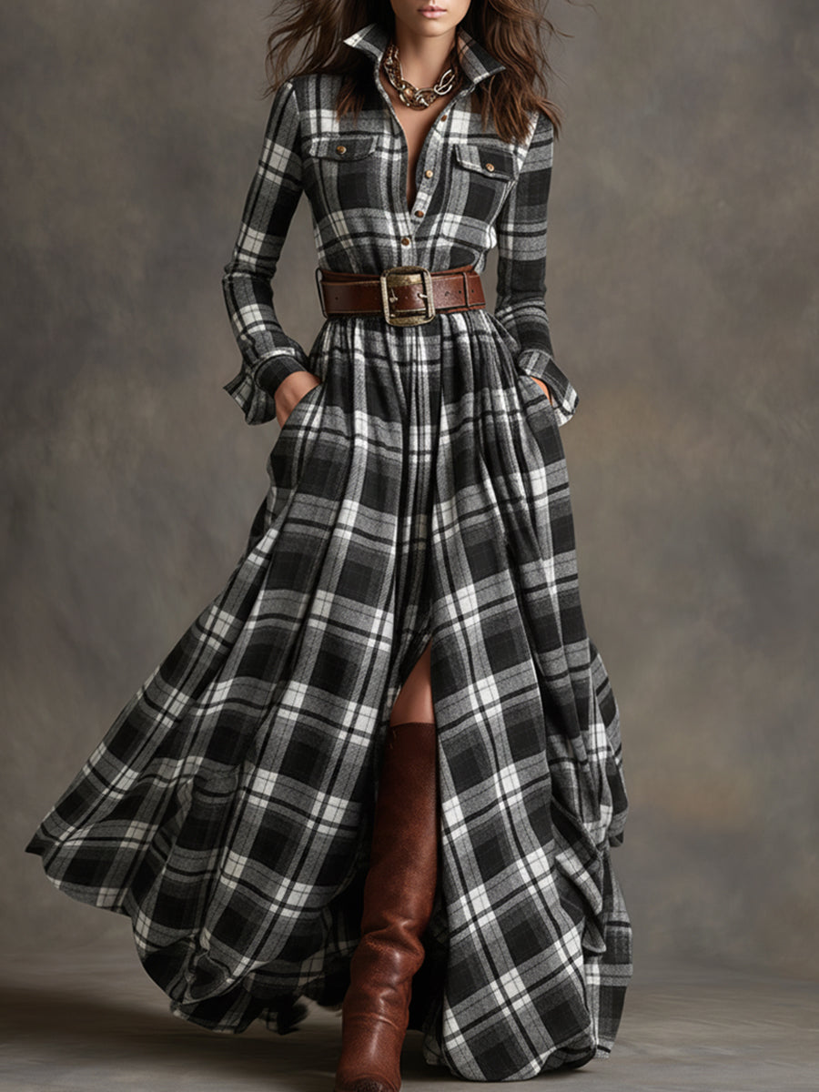 Harriet | Elegant Belted Shirt Dress