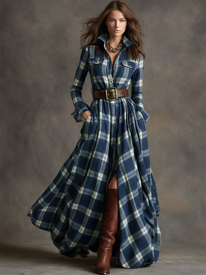 Harriet | Elegant Belted Shirt Dress