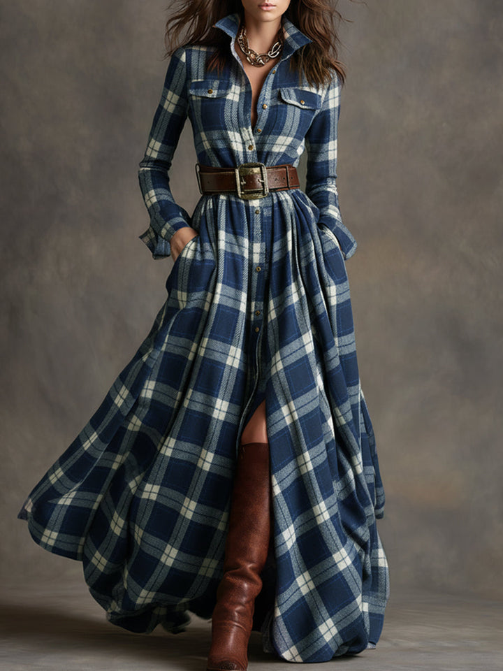 Harriet | Elegant Belted Shirt Dress