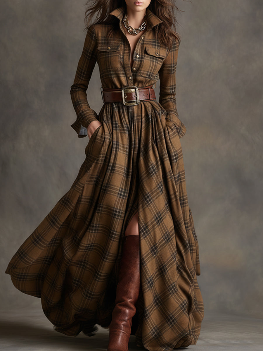 Harriet | Elegant Belted Shirt Dress