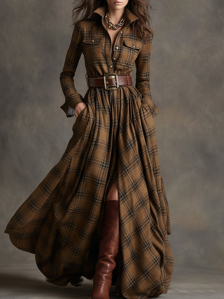 Harriet | Elegant Belted Shirt Dress