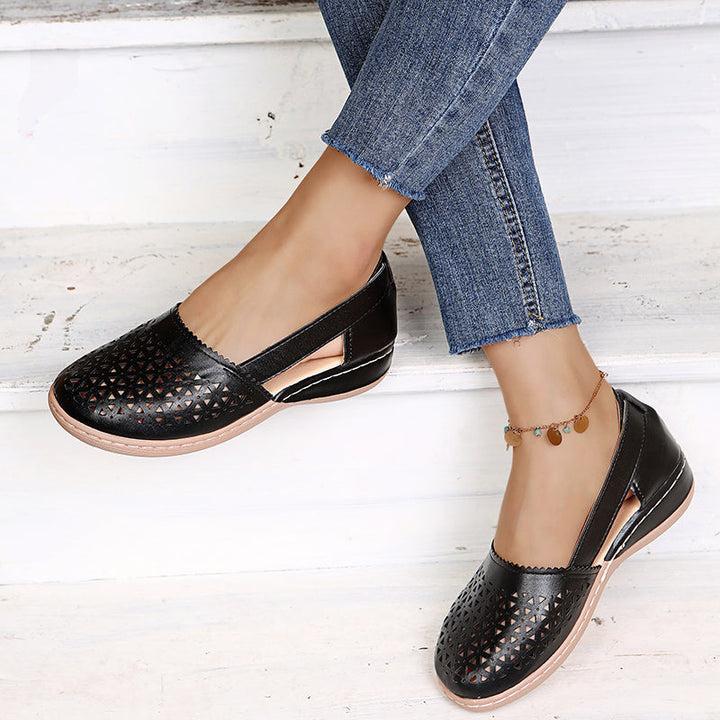 Ingrid | Cutout Wedge Sandal