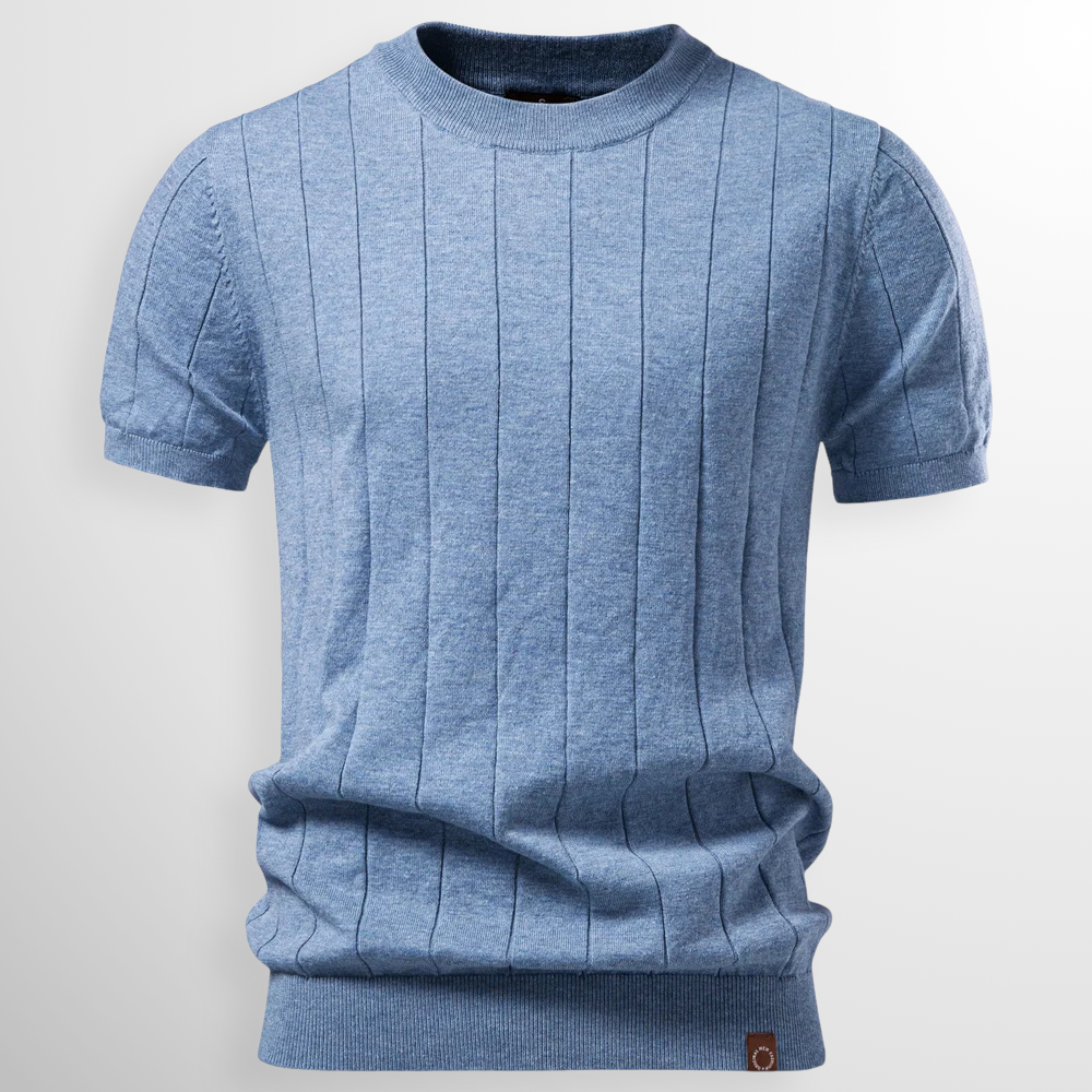 Luca | Ribbed Crewneck T-Shirt