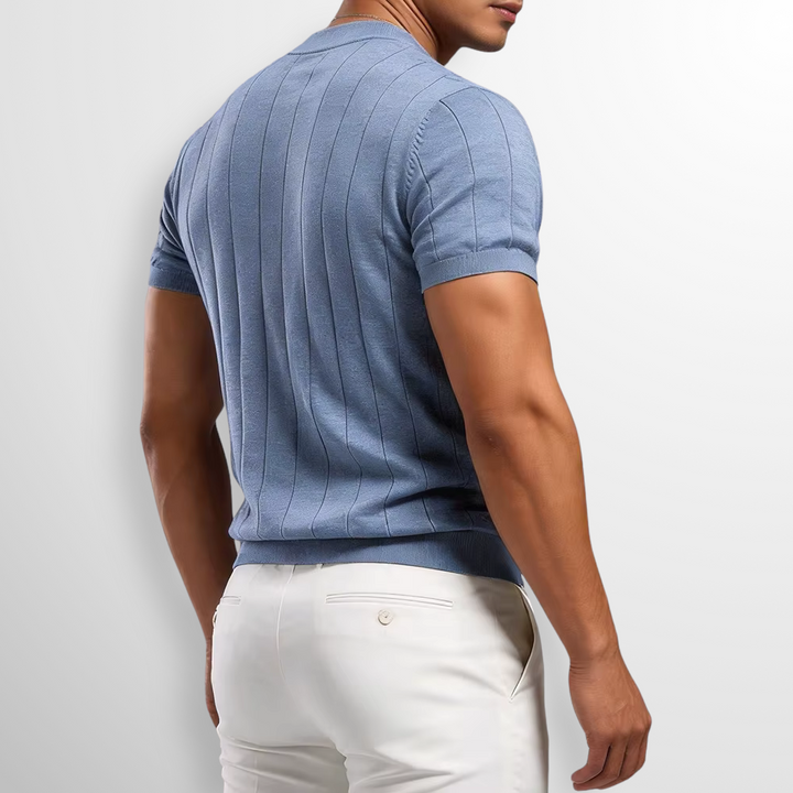 Luca | Ribbed Crewneck T-Shirt