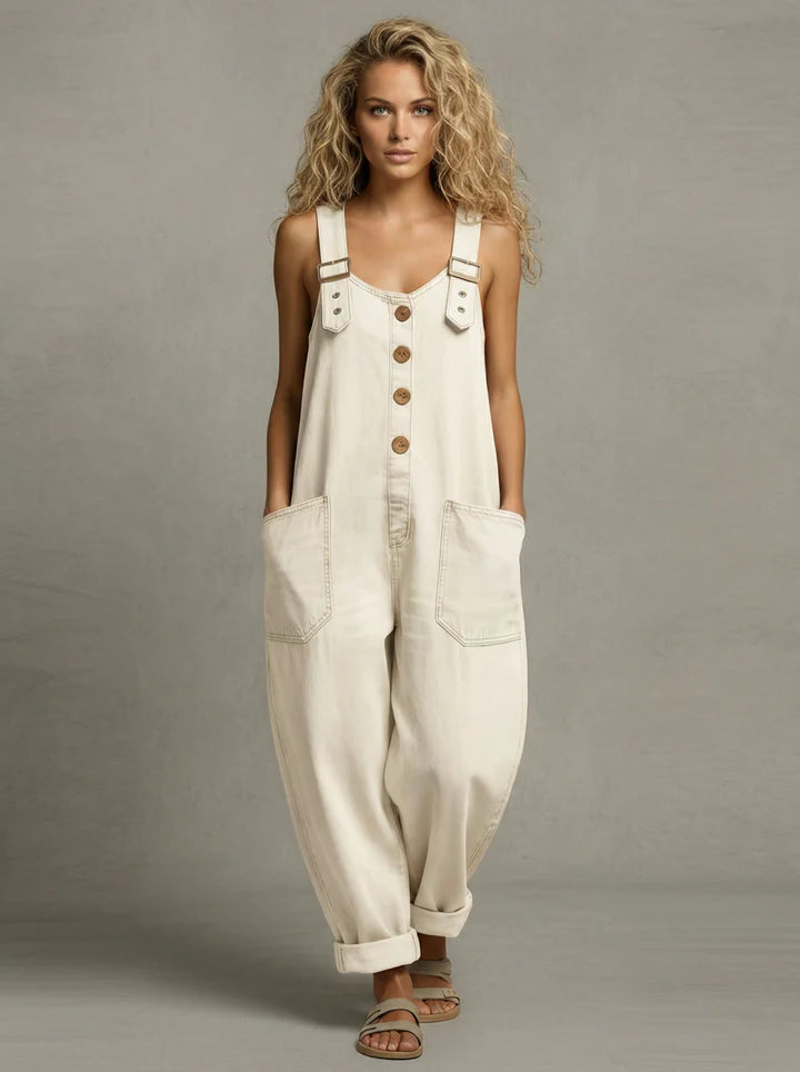 Simone | Wide-Leg Pocket Jumpsuit