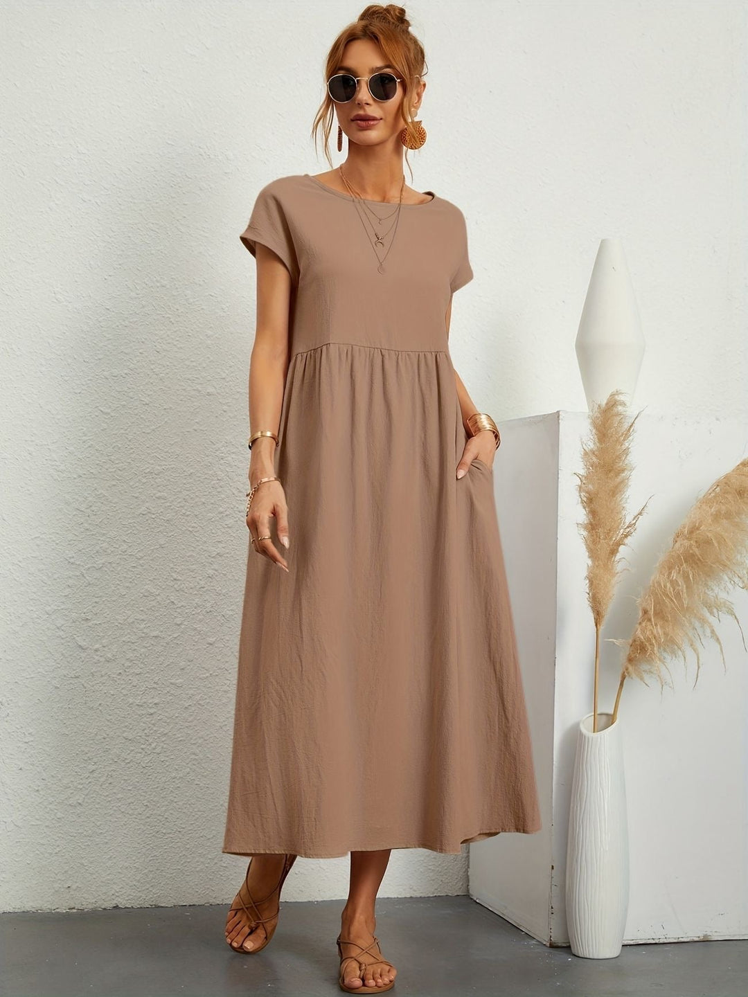 Adelaide | Short Sleeve Midi Dress