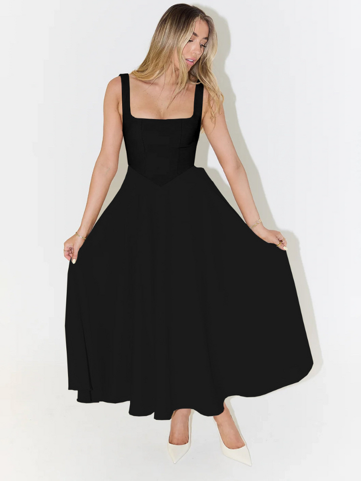 Helena | Elegant Flowy Midi Dress