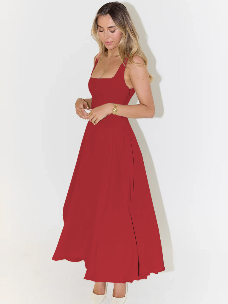 Helena | Elegant Flowy Midi Dress